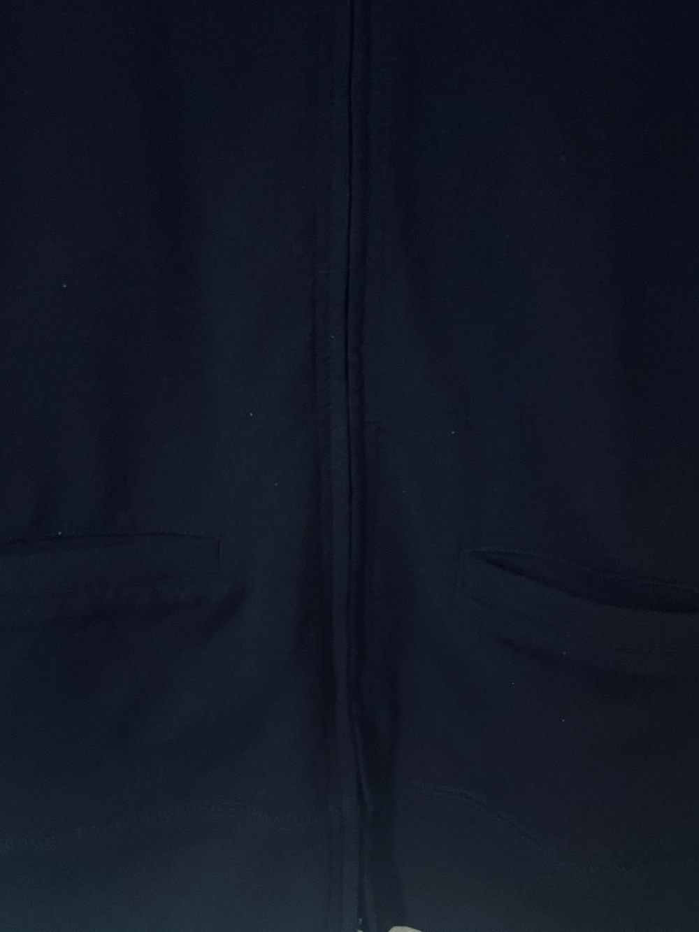 J.Crew Yoga Navy Full Zip Sweatshirt Small Cotton Stretch - Picture 3 of 8